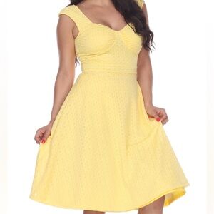 Bettie Page Yellow dress